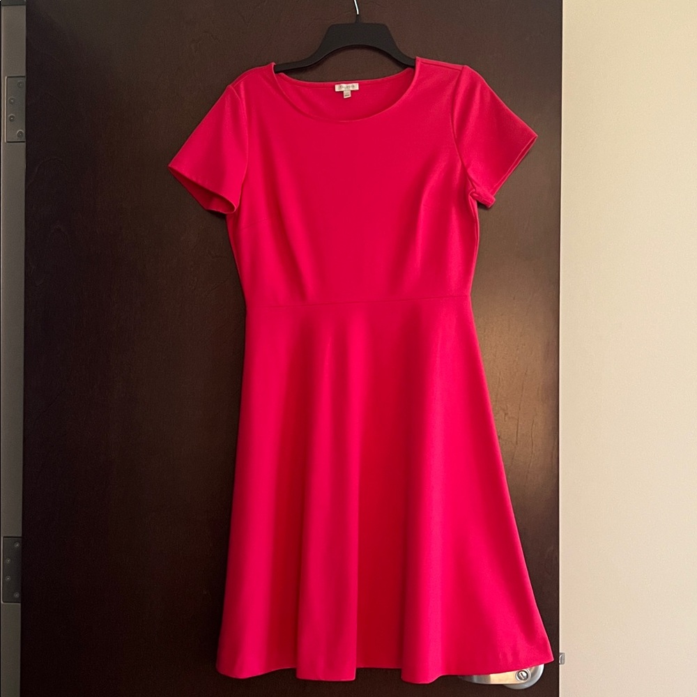 Talbots Size 4 Knit Fuchsia Short Sleeve Dress